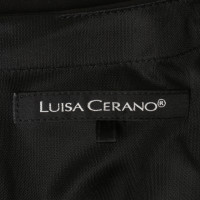 Luisa Cerano Zwarte jurk met juweel trim