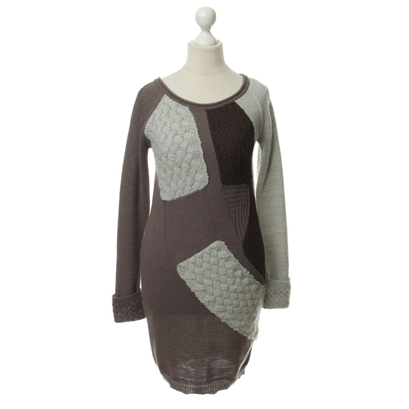 Patrizia Pepe Knit dress with patchwork look
