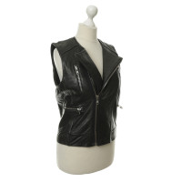 Iro Leather vest with a biker look