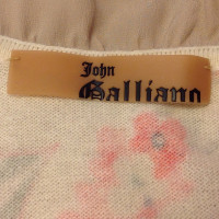John Galliano Top mit Muster 