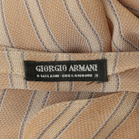 Armani Slightly transparent stripe blouse
