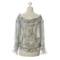 Armani Collezioni Silk blouse with Ruffles