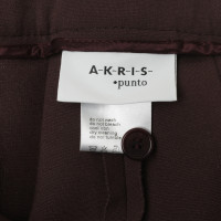 Akris Trousers with creases in Bordeaux