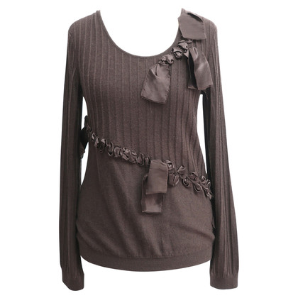 Christian Dior Cashmere top with silk