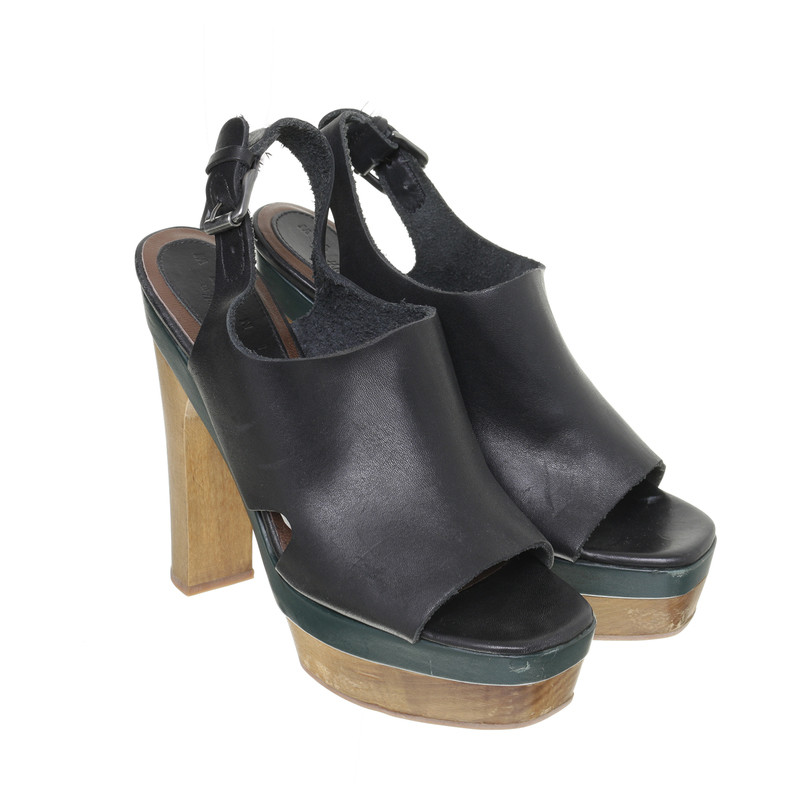 Marni For H&M Platform sandal with wood elements
