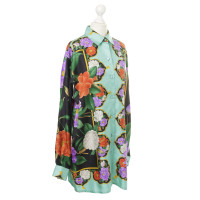 Leonard Silk blouse with flower pattern