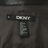 Dkny Giacca in pelle con chiusura due