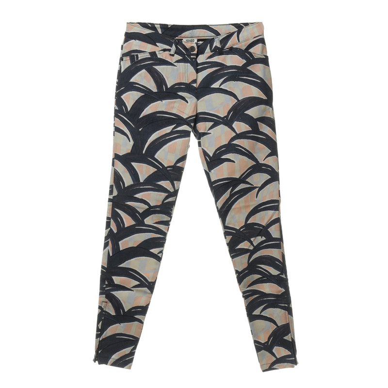 Kenzo Pants with pattern and zips