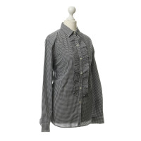 Ralph Lauren Checkered blouse with frills