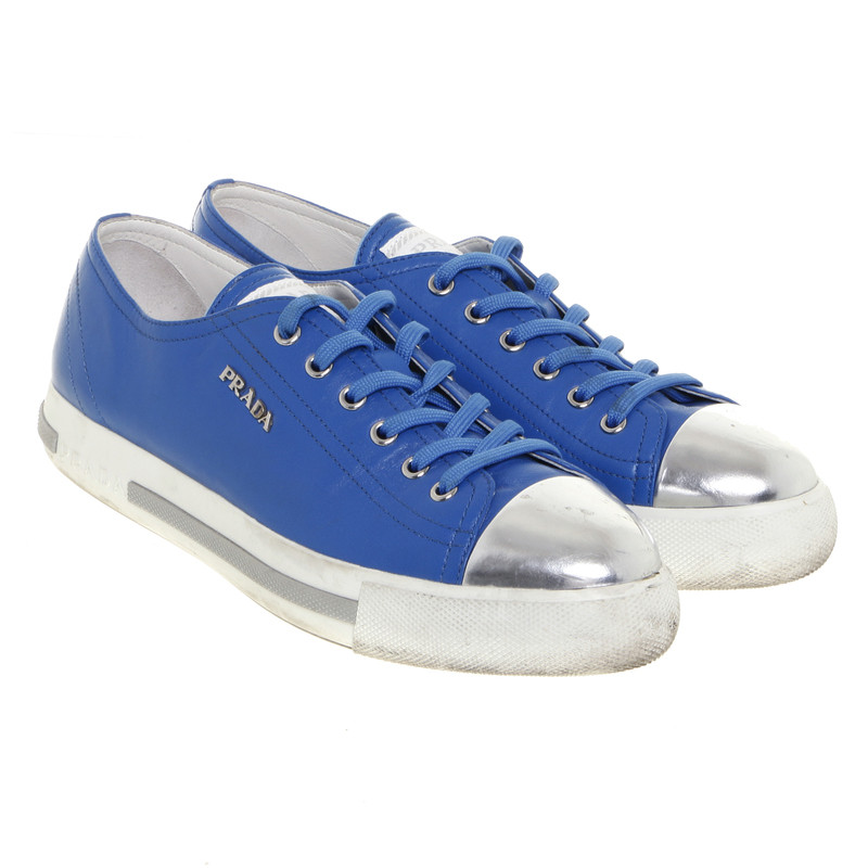 Prada Sneaker en bleu de cobalt