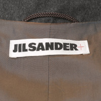 Jil Sander Anthracite-coloured costume with velvet collar