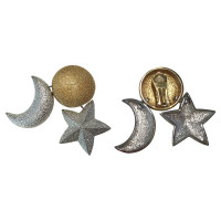Christian Dior Earrings Moon and Star