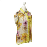 Versace Silk blouse with a floral pattern