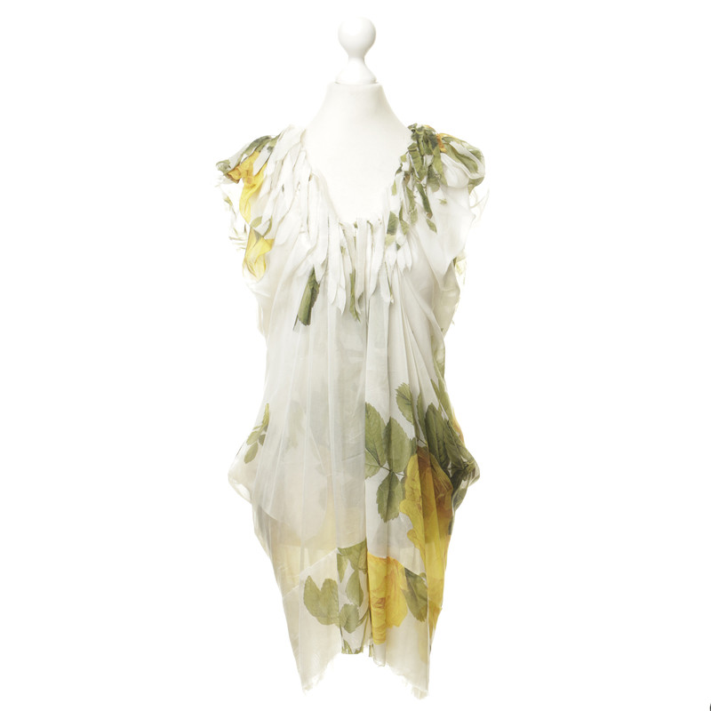 Wunderkind Silk dress with flower pattern