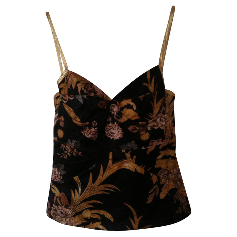Just Cavalli Bustier top with print