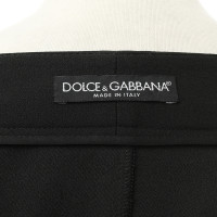 Dolce & Gabbana Schwarzer Rock mit Kellerfalten