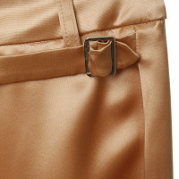 Plein Sud Silk trouser in nude with champagne gloss