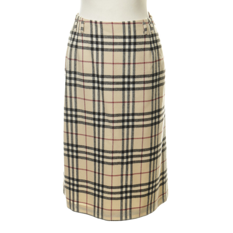 Burberry skirt with check pattern