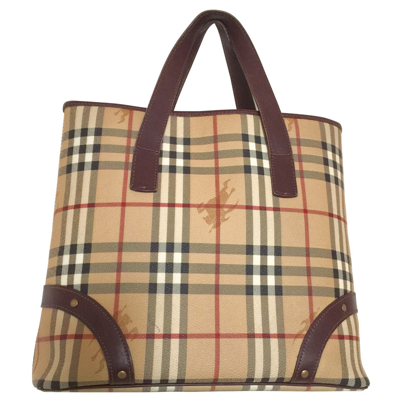 Burberry Bag with check pattern - Buy Second hand Burberry Bag with ...
