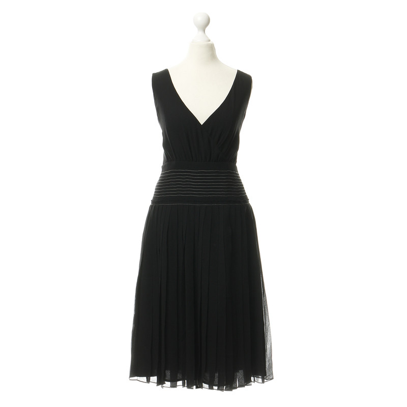 By Malene Birger Silk dress with pleated skirt