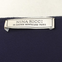 Nina Ricci Seidenkleid in Dunkelblau