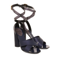 Gucci High heel sandal with reptile leather