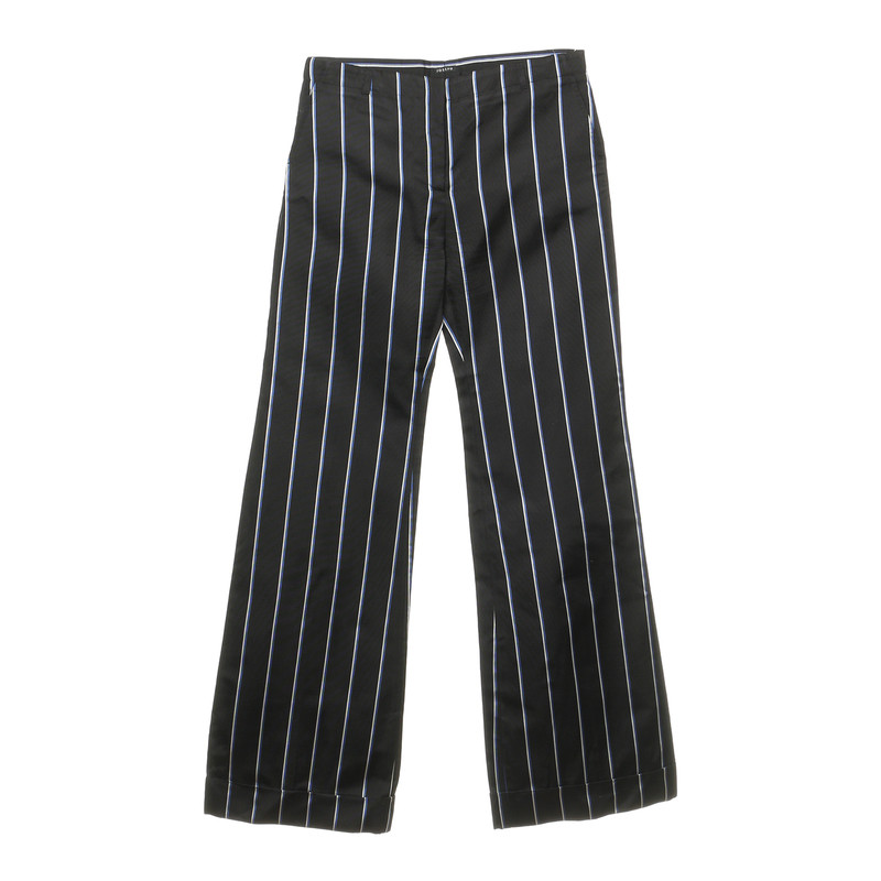 Joseph Black pants with stripes in blue and white