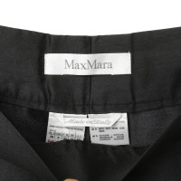 Max Mara High-Waist-Hose mit Seide