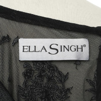 Ella Singh Besticktes Top aus Netzgewebe