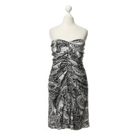 Reiss Strapless dress with pattern