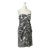 Reiss Strapless dress with pattern