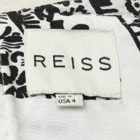 Reiss Strapless dress with pattern