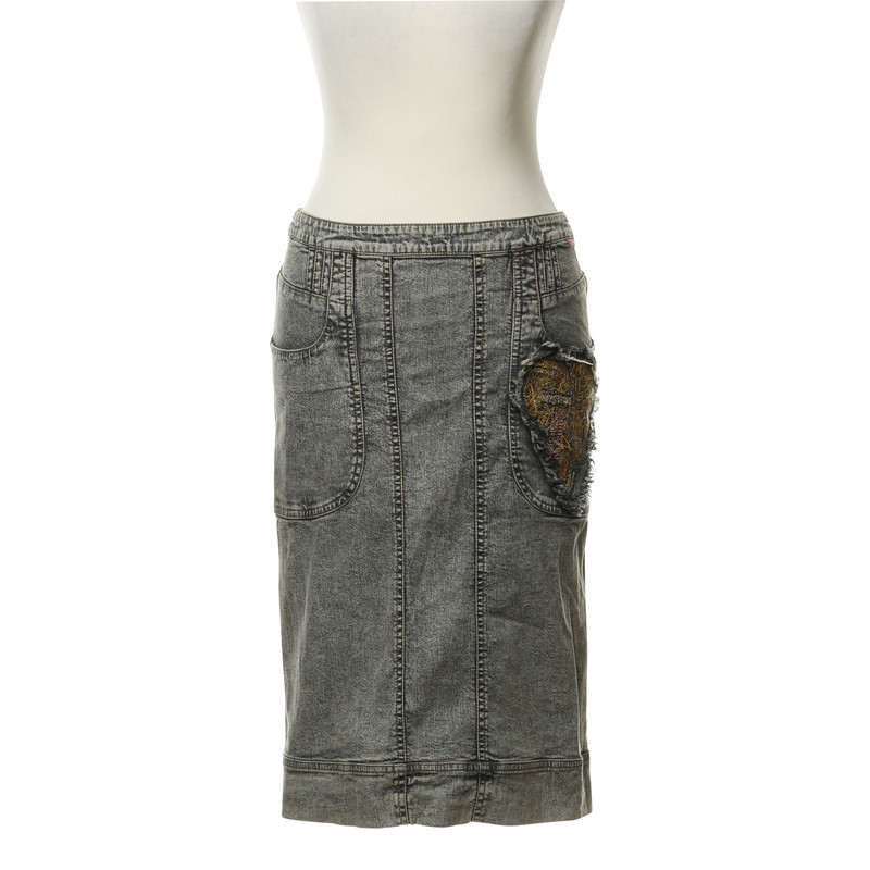 Christian Lacroix Denim rok met hart detail