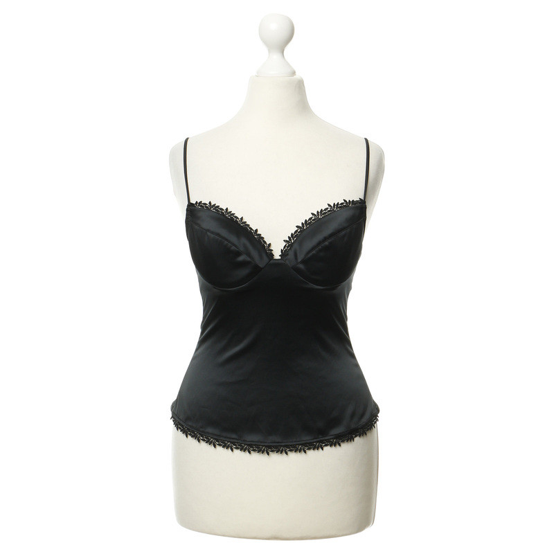 La Perla Bustier with lace trim