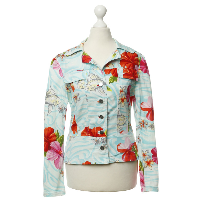 Blumarine Tropical-print jacket