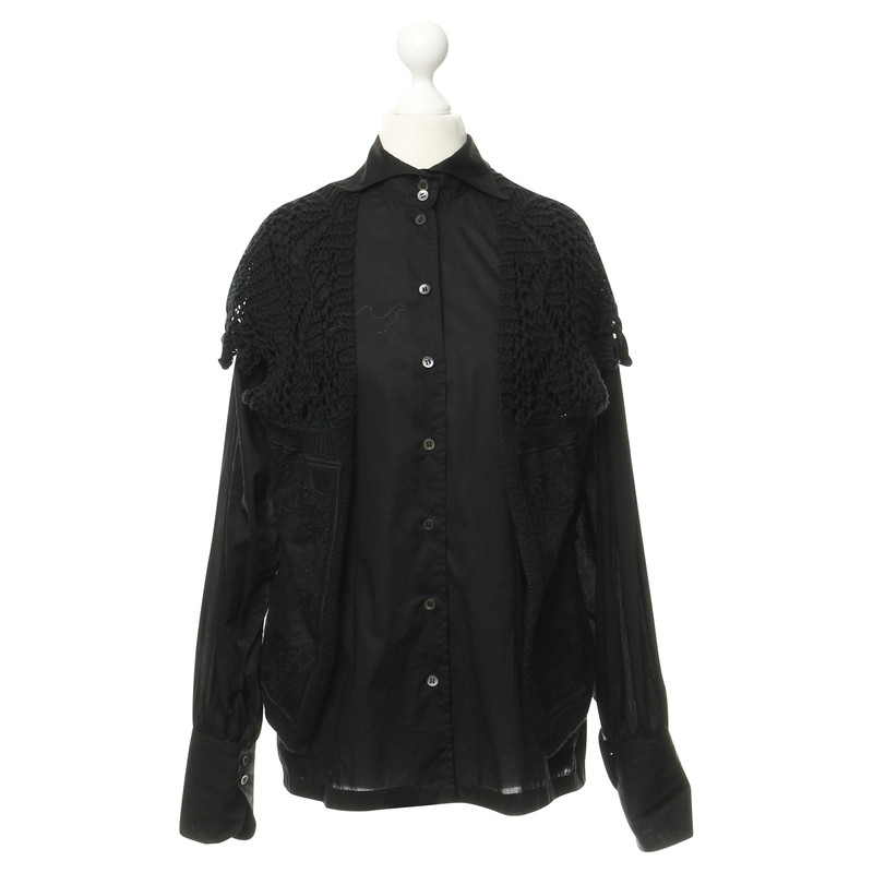 Dries Van Noten Blouse with knitted vest