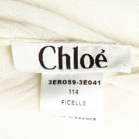 Chloé Neckholder-Kleid in Creme