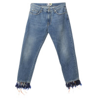 Msgm Jeans mit Feder-Besatz