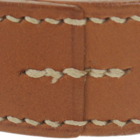 Hermès Leather Bracelet with contrast stitching