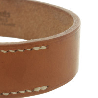 Hermès Lederen armband met contraststiksels