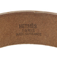 Hermès Lederen armband met contraststiksels