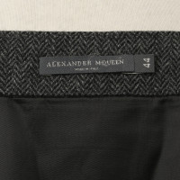 Alexander McQueen Rock mit Fischgrät-Muster