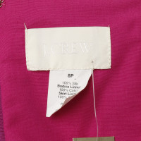 J. Crew zijden jurk in Fuchsia