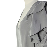 Hugo Boss Light grey silk top