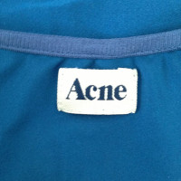 Acne Stretch-Top in Petrol Blau 