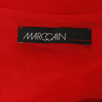 Marc Cain Robe en soie rouge 