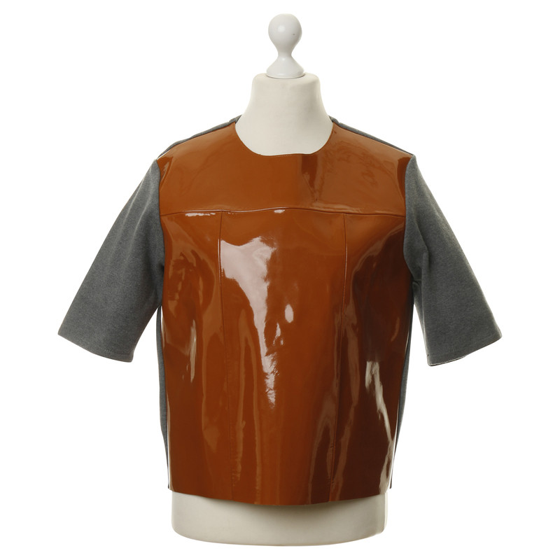 Marni For H&M Patent leather and cotton shirt