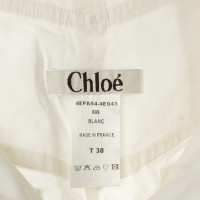 Chloé High-waist pant in white