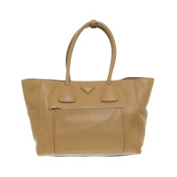 Prada Trapezförmige Henkeltasche in Beige