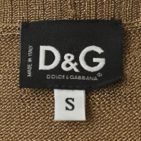 D&G Strickjacke mit Metallicfäden